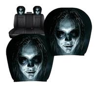 Genérico Car Headrest Covers - 11.02 Inch Halloween Ghost Face Set of 2