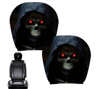 Genérico Car Headrest Covers - 2 Pack Halloween Ghost Face Seat Protectors