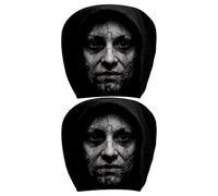Genérico Car Headrest Covers 2pcs - Funny Print Auto Decor | Universal Fit