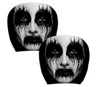 Genérico Car Headrest Covers - Ghöst Fàce 2 Pack | Scary Halloween Decor