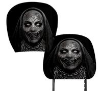 Genérico Car Headrest Covers - Ghöst Fàce 2 Pack | Scary Halloween Decor