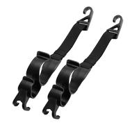 Genérico Car Headrest Hook - 2pcs Universal Backseat Hanger Auto Storage Hook, Strong Load-Bearing Auto Seat Hooks Hanger for Bags, Umbrellas, Coats, and Packages