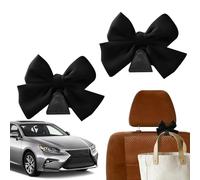 Genérico Car Headrest Hooks - 10x9x7cm Car Seat Back Storage Hook, Bow Automotive Purse Holder | For Professionals Drivers Sedans SUVs RVs Shopping Family Outings School Run Road Trips