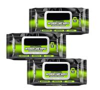 Genérico Car Interior Wipes - 3 Pack Leather Cleaner, All Purpose Stain Remover for Vehicles, Dashboard Care Sheets with Quick Wash Action, Auto Accessory, Multi Use Towelettes for Seats and Window
