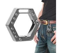 Generico Car Key Chain - Quick Release Cars Keychain | Heavy Duty Keys Chain Rings Belt Clip Carabiner, Hexagon Car Organizer, Key Holder Vehicle Keys, Outdoor Accessories, Quick Release Keychain