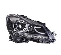 Genérico Car LED Headlight For Benz For C Class W204 2011-2014 C180 C200 C260 DRL Turn Signal Front Lamps + Bi-Xenon Lens Faros Delanteros Lentes(Hid in low beam)