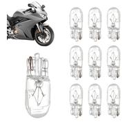 Genérico Car Light Bulb - 12V 5W White Bulb Car Accessiories | 10PCS for Dashboards Indicator Lights Planters Shift Levers Car Light Bulb 12V 5W White Bulb Car Accessiories