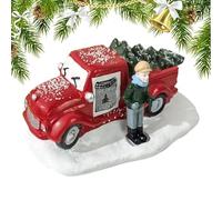 Genérico Car Model, Vintage Rustic Resin Vehicle, Christmas Decorations Accessory, Holiday Party Offices Home Room, Nostalgic Vintage Car Model Desk Desktop Farm School Dormitory, Apartment Accent