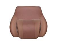 Genérico Car Neck Pillow, Almohada de Seguridad for reposacabezas y Cuello for Asiento de Coche, Compatible con Tesla Model 3 SXY Roadster SpaceX,for Ergonomic Design(1 Set Brown)