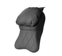 Genérico Car Neck Pillow - Memory Foam Headrest Cushion, Ergonomic Support Pad | Adjustable Travel Pillow with PU Leather Cover For Driving, Truck, Airplane, Office Chair and Road Trip Comfort