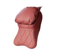 Genérico Car Neck Pillow - Memory Foam Headrest Cushion, Ergonomic Support Pad | Adjustable Travel Pillow with PU Leather Cover For Driving, Truck, Airplane, Office Chair and Road Trip Comfort