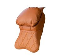 Genérico Car Neck Pillow - Memory Foam Headrest Cushion, Ergonomic Support Pad | Adjustable Travel Pillow with PU Leather Cover For Driving, Truck, Airplane, Office Chair and Road Trip Comfort