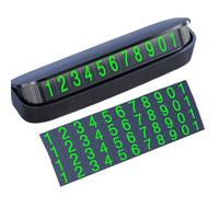 Genérico Car Parking Sign - Black Car Relocation Sign | Temporary Parking Phone Signs | Cars PhoneNumber Plate | Creative Number Plate Cars Moving | Phone Number Plates for Dashboard