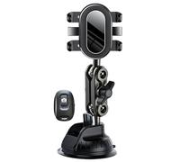 Genérico Car Phone Holder - 12.48 Inch Adjustable Mount Stand | ABS Silica Gel Holder - Universal Secure Suction Adaptable for 4.7-7 Inch Phones Ideal for Recording Videos Driving Hands-Free