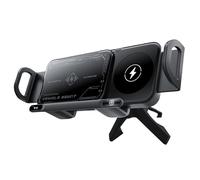 Genérico Car Phone Holder Charger - Fast Charging Stand Folding Screen, Car Phone Holder Wireless Charger, For Most Smartphones Auto Truck SUV RV Sedan Navigation Men Women Driver Road Trip