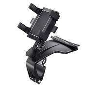 Genérico Car Phone Mount - 1200 Degree Rotating Mobile Holder | ABS Silicone with Adjustable Grip Design, Vehicle Dashboard and Vent Mount, Navigation and Hands Free Accessory For Car