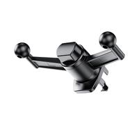 Generico Car Phone Mount Base, Double Ball Head Cellphone Support, 7x13cm / 2.75x5.1 Inches Air Vent Hook, Extension Rod Car Outlet Accessories Preventing Slipping Shaking Bumpy Roads