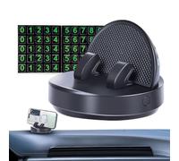 Genérico Car Phone Stand | Phone Dashboard Mount For Vehicles | Temporary Parking Number Plate Smartphone Bracket, Digital Media Player Accessories For Navigation Call Video Daily Commuting