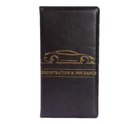Genérico Car Registration Holder, Insurance Card Wallet, Driver Document Pouch, Sturdy Compact Easy to Store Secure Closure Lightweight for License, 9.45x5.12 Inches