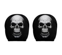 Genérico Car Scary Headrest Covers - Spooky Breathable Ghost Face Case
