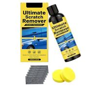 Genérico Car Scratch Remover - 5.04 Inch Paint Repair Cream | Multi-Purpose Easy Fast Removal Paste - 100ml Scratch Removal Paste with Sponges and Nanocloths for Car Motorcycle Detailing
