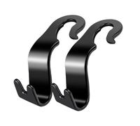 Genérico Car Seat Back Hooks - 2 Piece Headrest Hanger Storage Hooks For Car Interior Organization, Universal Seat Back Hook For Hanging Bags, Purses, Groceries, Coats