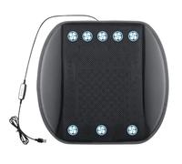 Generico Car Seat Cushion, Cooling Fan Pad, Air Circulation Cover, Plug in Ventilated Mat, for Road Trips Commuting Family Outings Camping City Touring SUV RV Truck Comfort Cooling Summer Driving Use