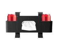Genérico Car Seat Organizer - ABS PU Leather 4-in-1 Headrest Storage Hooks Tissue Cup Holder | Heavy Duty Automotive Seat Back Organizer For Road Trips, Camping, Trucks, Long Journeys
