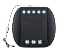 Genérico Car Seat Pad - Breathable Long Sitting Summer Mat with Air Blowing Fan | Cooling Seat Cushion Road Trips Commuting | SUV RV Truck Travel Camping City Touring Comfort Ventilated Pad