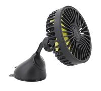 Genérico Car Small Fan, 3 Speed Strong Wind Cooling, Black Portable and Quiet Design, 5v Usb Sturdy Powered Compact Electric Air Circulator for Home, Outdoors Use, Automobile