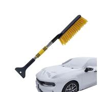 Genérico Car Snow Brush - Extendable Winter Ice Scraper | Long Extendable Snow Brush Removable For Drivers Adventure Seekers Travelers Trucks RVs Suvs Sedans Daily Commute Parking Lot