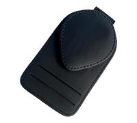 Genérico Car Sunglasses Holder, PU Leather Organizer, Sunglasses Clip with Scratch Resistant, Automotive Visor Accessory with Secure Grip, Compact Storage for Men Women Driver Teen Boy Girl