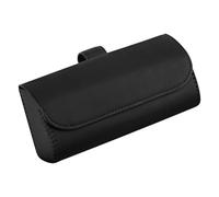 Generico Car Sunglasses Holder Visor Mount - PU Leather 16.5x8x5cm 90g Glasses Case - Sunshade Clip Organizer For Eyewear Storage - Sunglass Box With Card Slots, Negro , riferimento alla