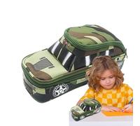 Genérico Car-Themed Pencil Case - Car Shaped Pencil Case | Cool Pencils Bag | Cars Camouflage PencilCase | Multipurpose Stylish Pencils Cases | Portable Stationery for Markers, Eraser, Color Pens