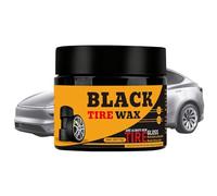 Genérico Car Tire Care Wax - Tire Shine | Tires Retreading Black Wax | 80g Restorer Detailer Paste | Tyre Shine for Cars for Auto Truck Motorcycle Boat Automotive RV Detailing Rim
