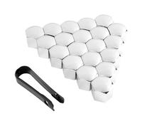 Genérico Car Tire Nut Caps - 20PCS Lug Nut Covers Set, Wheel Screw Protective Caps with Removal Tool, 17mm 19mm 21mm Rim Bolt Protectors, Exterior Wheel Fastener, Automotive Decorative Guard Solution