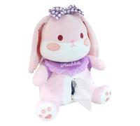 Genérico Car Tissue Box, Cute Decor Armrest Plush Doll 2 In 1, Plush Animals Car Trash Can Tissue Dispenser, Home For Auto Truck SUV RV Kids Travel Adults Driver Birthday Road Trip