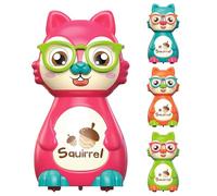Genérico Car Toys, Race Car, 4 unidades Educational Travel Activities Preschool Learning Activity Colorful Animal Theme, Cube Toys for Birthdays Partes, 3,74 x 2,56 x 1,97 pulgadas