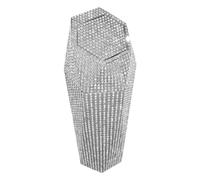 Genérico Car Trash Can | Rhinestone Interior Garbage Holder with Lid - Car Interior Trash Holder - for Camping Travel Road Trip Truck Commuting SUV Van RV Driving