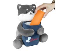 Generico Car Trash Can With Tissue Holder - Cute Animal Cartoon Decorative Organizer | Plush Vehicle Based Bin For Sedan & SUV Armrest, Napkin Storage And Interior Accessories