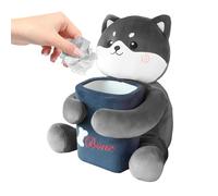 Genérico Car Trash, Dog Design Vehicle Garbage Bin with Tissue Holder, Cute Car and Trash Can, Easy-To-Use Auto Accessory for Tissue Napkin Armrest Console Sedan Suv Interior Home