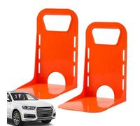 Genérico Car Trunk Fixer - 2 Pack L Shape Anti Tilt Blocks, Self Adhesive Non Slip Bracket, Cargo Stop Organizer, Hook Loop Grips | For Automotive Travel Daily Commuting Storage Organizing