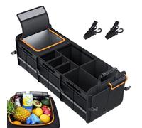 Genérico Car Trunk - Organizer SUV Storage Box Waterproof | Multi Compartment Adjustable Divider Foldable Heavy Duty Cargo Organizer Non Slip Base for Auto, Truck, Van, Sedan, Road Trip or Travel