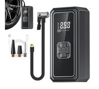 Genérico Car Tyre Pump - Tyre Inflator Air Compressor | Electric Air Pump with Lights, Portable Car Accessories for Men Motorcycle Bike Ball Auto Inflatables Outdoor Road