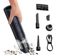 Genérico Car Vacuum Cleaner, Cordless Air Duster, Portable Rechargeable Cleaning Tool, Multi Nozzles Set For Vehicle Furniture RV Seat Carpet, Lightweight Handheld Vacuum Pet Hair Home Camping Travel