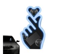 Genérico Car Window Light - Rechargeable Finger Heart Shape Neon Lighting | Car LED Ambient Light With Suction Cup For Women Men Vehicle Party Bedroom Truck Motorcycle Door