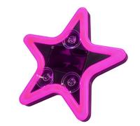 Genérico Car Window Light, Star Neon Lamp, Solar Powered Glow Suction Cup Mount, for Automotive Truck Van Bus Taxi Road Trip Driveway Parking Interior Ambient Lighting Use 4.72x3.15 inches