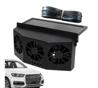 Genérico Car Window Vent Fan | Quiet Automotive Exhaust Fan,Car With 1600mAh Battery For Removes Odors & Prevents Fog Accumulation, Auto Ventilator Vehicles