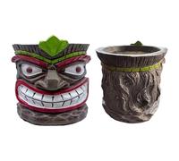 Genérico Cara Planter, Decorative Art Florero, Resin Planlant Pot Holder, Creative Bonsai Contenedor, Indoor Outdoor Sculpture for Garden, Patio, Lawn, Home Decoration and More