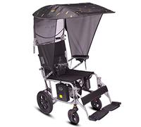 Genérico Caraopía en Silla de Ruedas de Servicio Pesado con Stand, Tágrimas Resistant Rain Cubierta para la Cátedra Eléctrica, Universal Fit Folding Sun Shade Protection for Outdoor Mobility